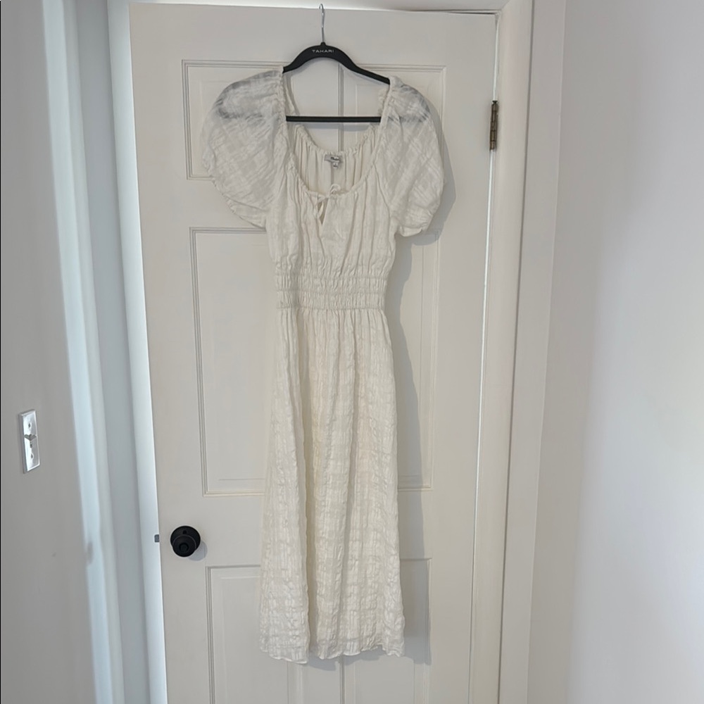 Madewell Sophia Midi Dress in
Seersucker Check